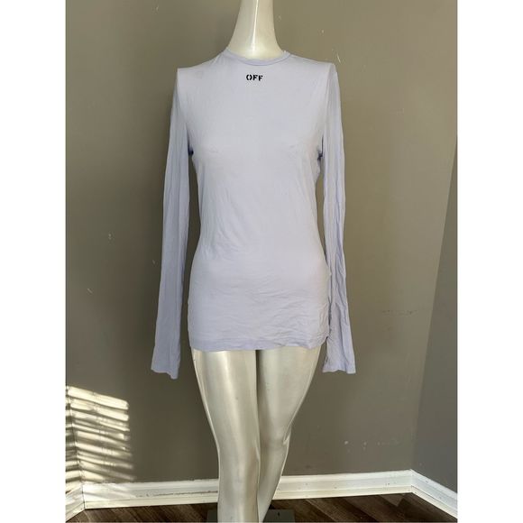 OFF-WHITE  Long-Sleeve Basic T-Shirt - Lilac - Picture 5 of 10